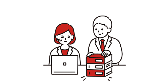 対話しているイラスト