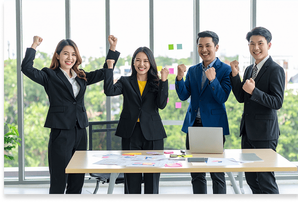 盛り上がっている様子