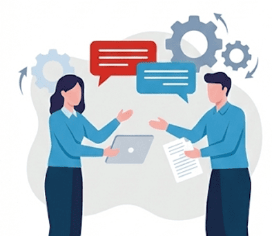 フィードバックのイラスト